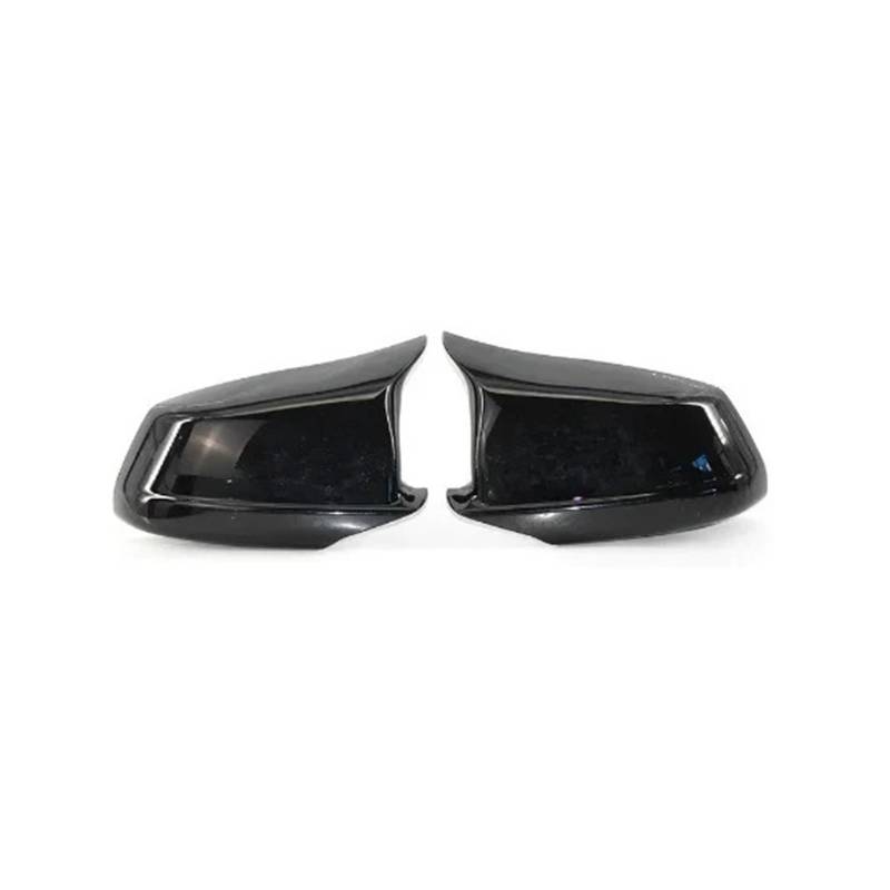 MEIZIYU Rückspiegelkappen, passend for BMW, F10 5-Serie 2011–2013 Pre-LCI, Paar schwarze Carbonfaser-Optik, Ersatz for Autotür-Außenspiegelabdeckungen Außenspiegelkappen(Bright black) von MEIZIYU