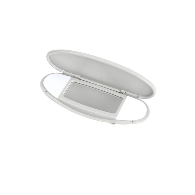 MEIZIYU Sonnenblenden-Kosmetikspiegelabdeckung, passend for Mini, R55 R56 R60 2007–2014 51167316833, Ersatz der Sonnenschutzspiegelabdeckung Visierspiegelkappe(Gray) von MEIZIYU