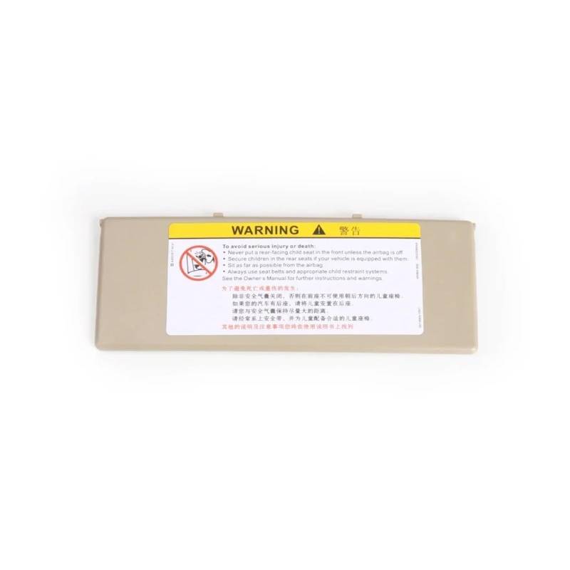 MEIZIYU Sonnenblenden-Spiegelabdeckung, passend for Peugeot, 308S 408 508 3008 4008 5008, Ersatz-Innenspiegelabdeckung Visierspiegelkappe(Dark Beige) von MEIZIYU