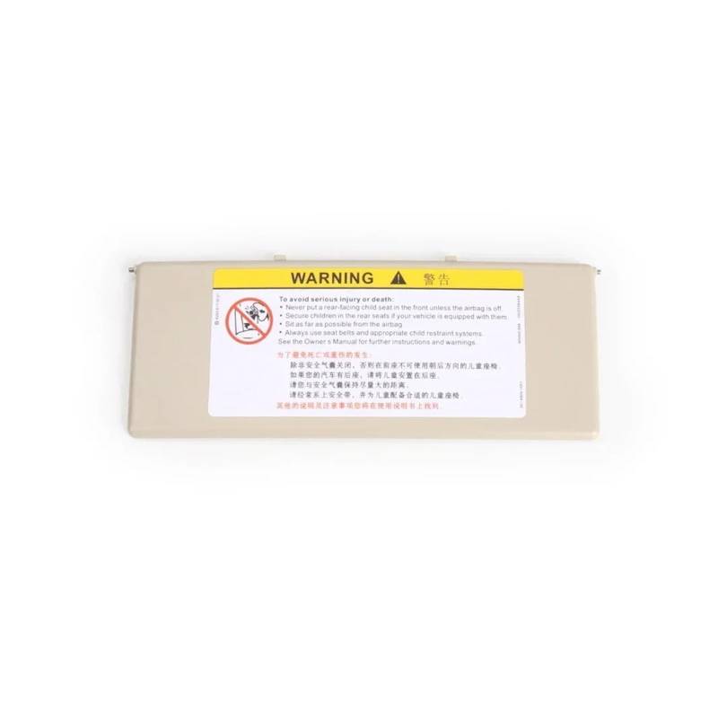 MEIZIYU Sonnenblenden-Spiegelabdeckung, passend for Peugeot, 308S 408 508 3008 4008 5008, Ersatz-Innenspiegelabdeckung Visierspiegelkappe(Light Beige) von MEIZIYU