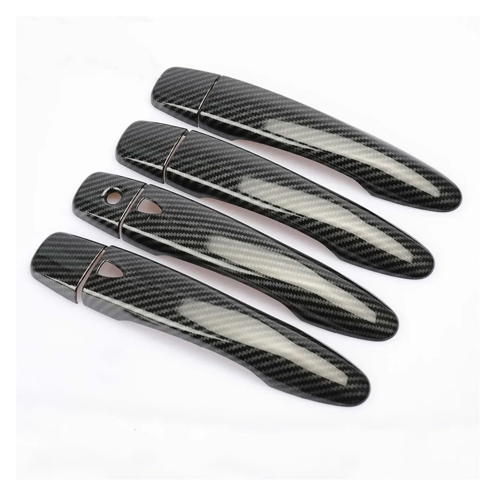 MEIZIYU TÜRGRIFF ABDECKUNG Fit for Nissan Maxima A36 2016-2020 CARBON FIBER CHROME FANGEN CAP TRIM MOLDING ZUBEHÖR Türgriff-Akzentzierleiste(Black 2 buttons) von MEIZIYU