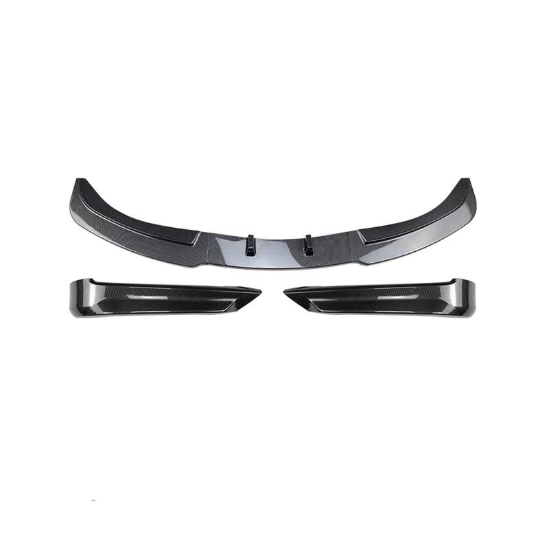 MEIZIYU Untere Spoilerlippe der vorderen Stoßstange, passend for 3er E90 E91 320i 330i 2005–2008, Basisversion, seitliche Splitter-Abdeckklinge Aerodynamische Lippe vorne(Carbon Fiber Look) von MEIZIYU