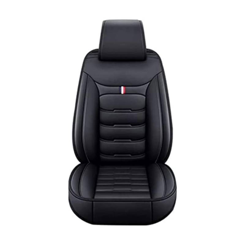 MEJEJO Auto Sitzbezüge für VW Touran 2016-2020,Leder Allwetter wasserdichte 5 Seat Vorne und Hinten Set Auto Innenraum Zubehör,StandardSet-Black von MEJEJO