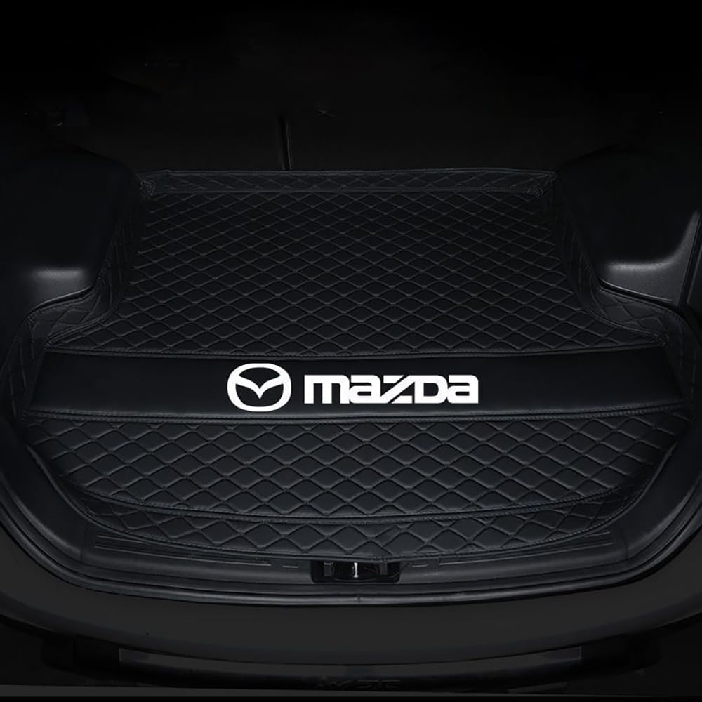 Auto Kofferraummatte für Mazda CX-30 2020 2021 2022 2023 Kofferraumwanne Antirutschmatte Wasserabweisend Kratzfest Kofferraumschutz Interieur Zubehör,Black von MELBIZ