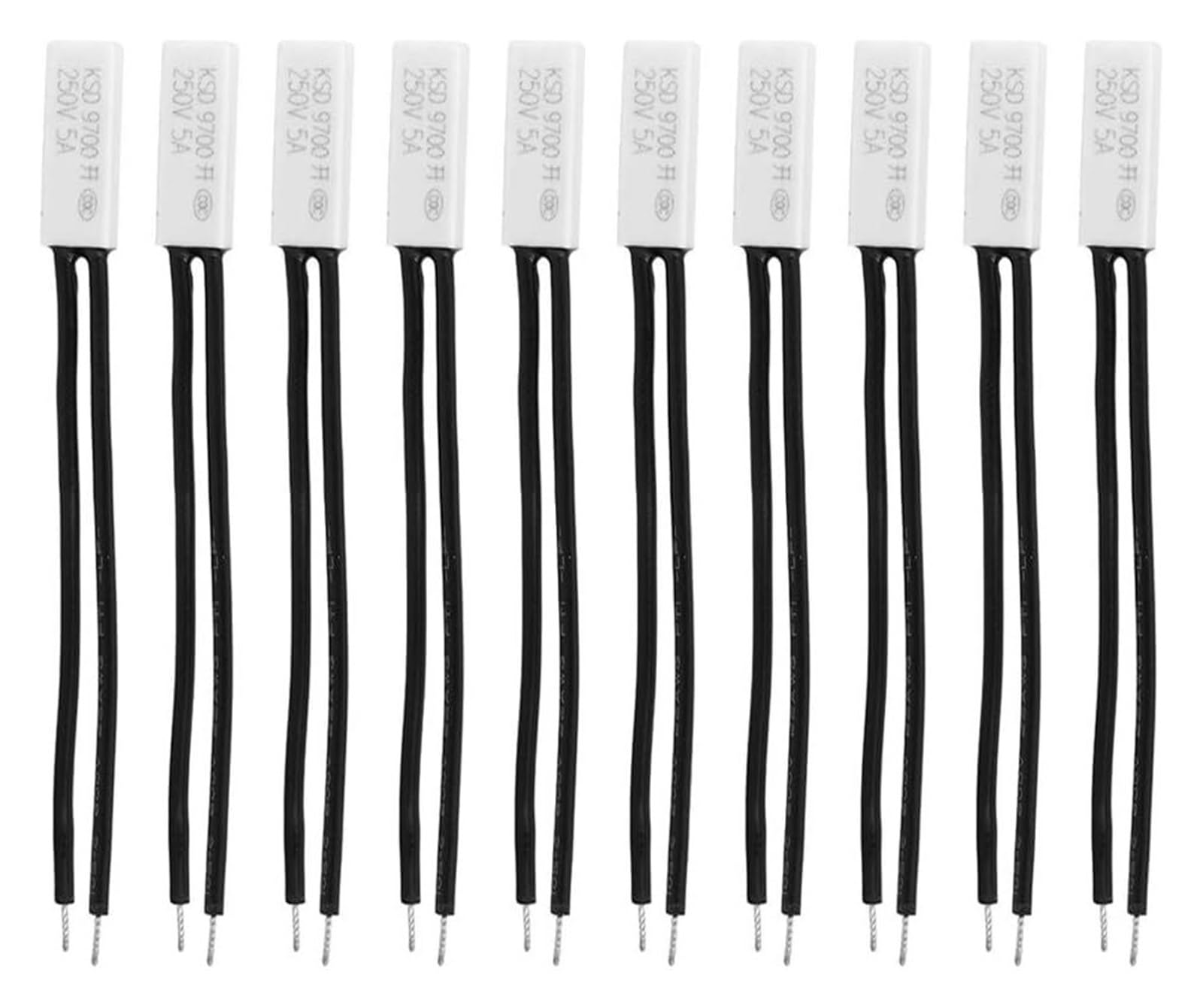 Sonde, 10 Stück hochempfindlicher Wärmeschutz mit schneller Reaktion for thermische Geräte for den elektronischen Starter von Haushaltsgeräten for Transformatoren von MEMEM