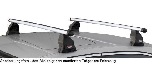 MENABO Dachträger Tema Kompatibel mit OPEL Astra J (Schrägheck 5 Türer) 2010-2016 Aluminium von MENABO