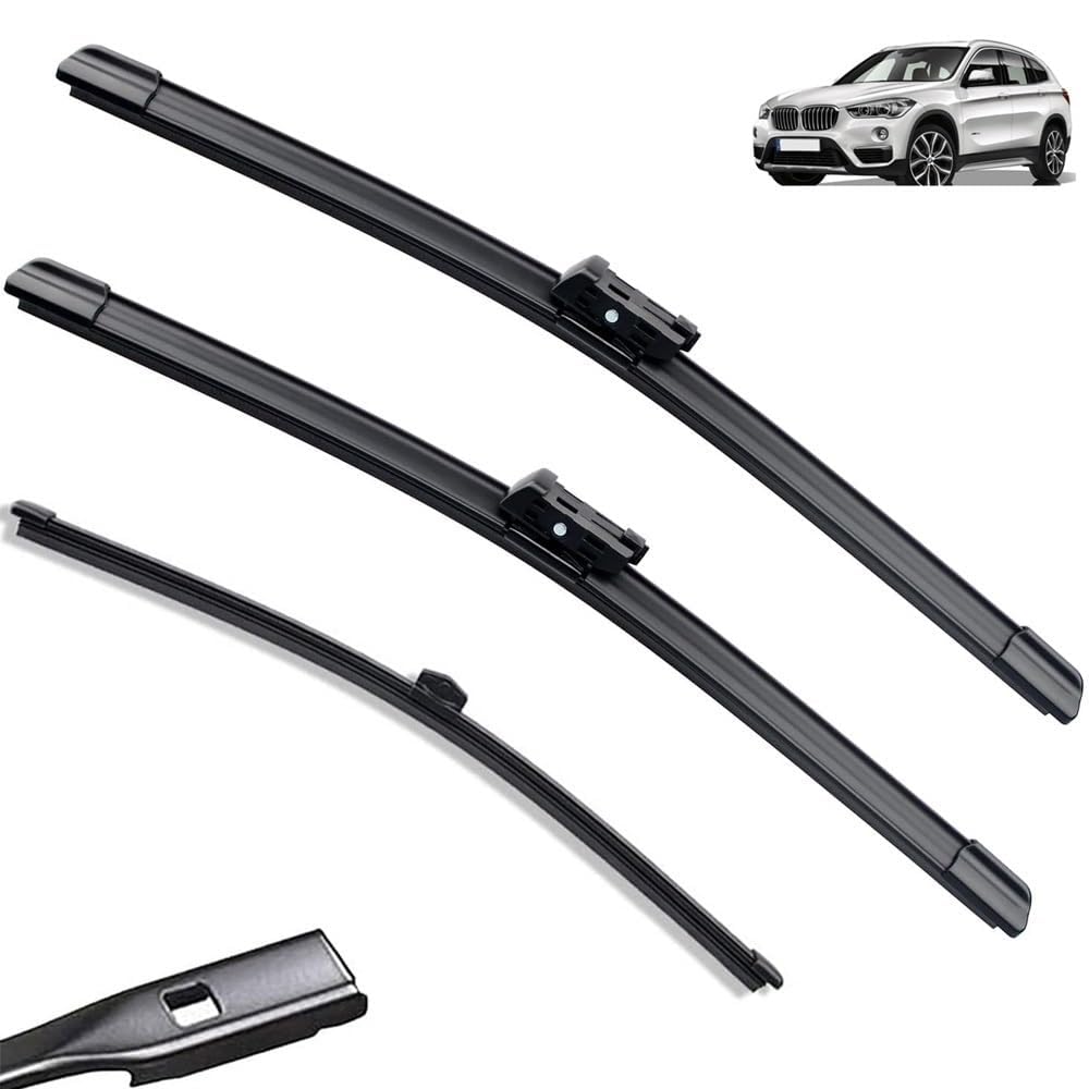 Fahrzeugwischer 3 teile/satz Vorne Hinten Windschutzscheibe Wischerblätter Set Kit for BMW X1 F48 2020 2019 2018 2017 2016 2015 26 "16" 14" Allwetterwischer Zoll von MENGCH