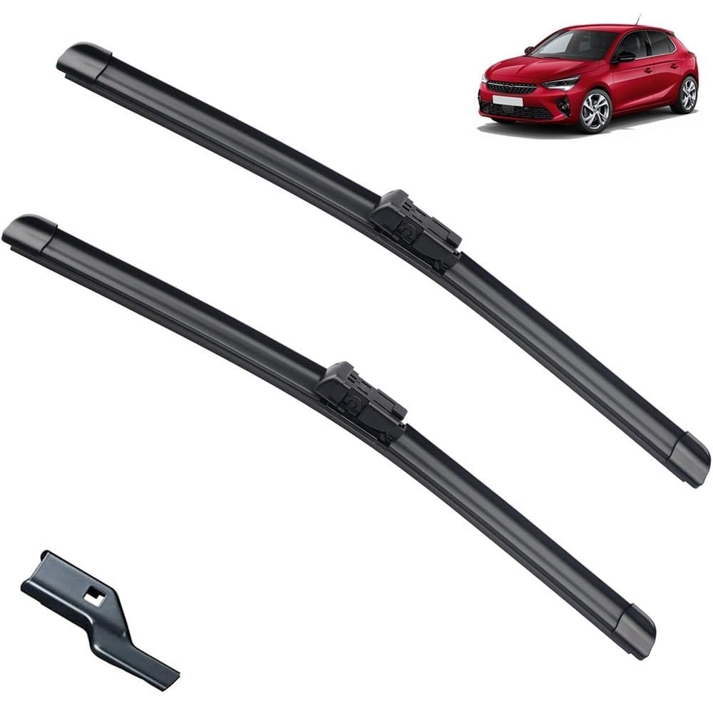 Scheibenwischer LHD Frontwischerblätter kompatibel mit Opel Corsa F 2019–2023 Windschutzscheibe Windschutzscheibe Fenster Auto Regenbürsten 24''+16'' Teile von MENGCH