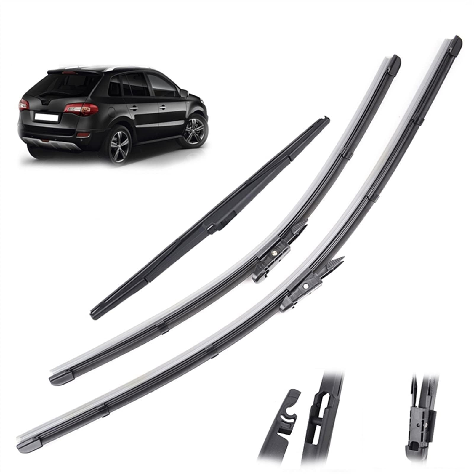 Scheibenwischer Teile 24"19" 16"Windschutzscheibe Scheibenwischerblätter Für Renault Für Koleos 2008 2009 2010 2011 2012 2013 2014 2015 Vorne Hinten Fenster von MENGCH