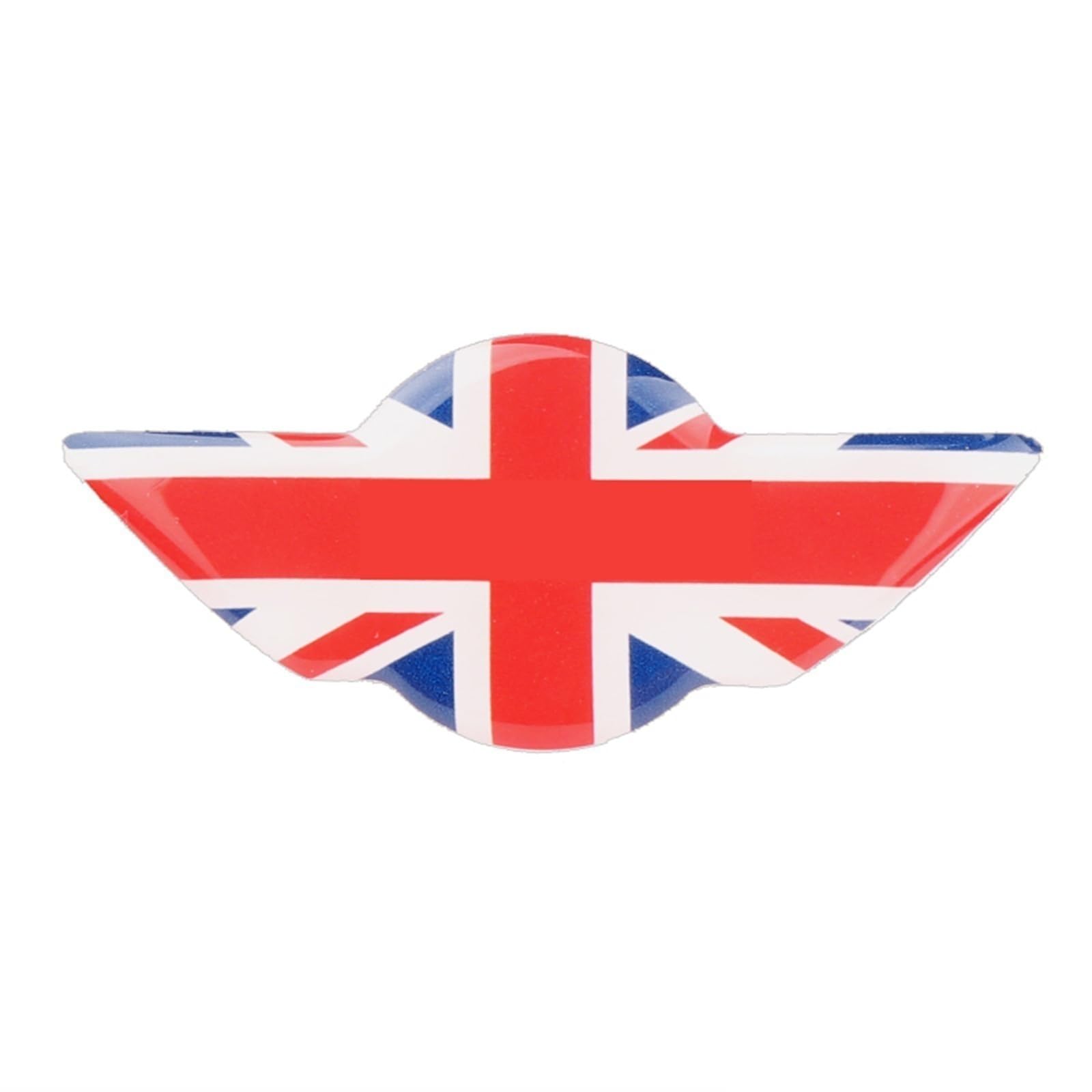 MENGZHONGYAO Auto-Lenkrad-Panel-Aufkleber, 3D-Mittelinnen-Dekoration, Epoxid-Aufkleber, passend for Mini Cooper F55 F56 R55 R60, Autozubehör Lenkradbezüge (Size : Union Jack) von MENGZHONGYAO