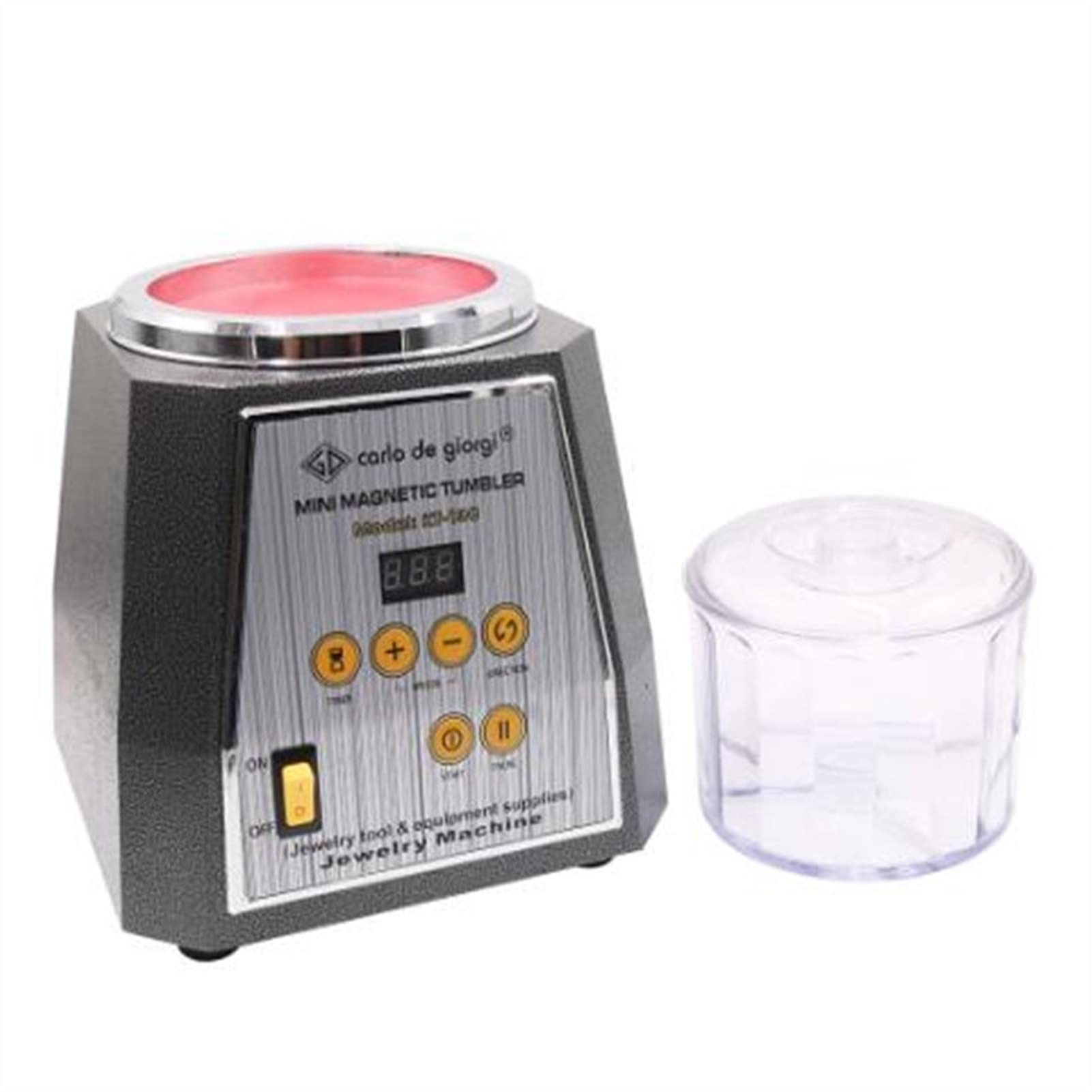 Schmuck-Poliermaschine KT-130. Magnetischer Tumbler-Rotations-Poliermaschine 220V und 110V mit 200g Poliernadelschmuck-Poliermaschinenausrüstung mit stabilen ohne Vibration(110V) von MERHOVO