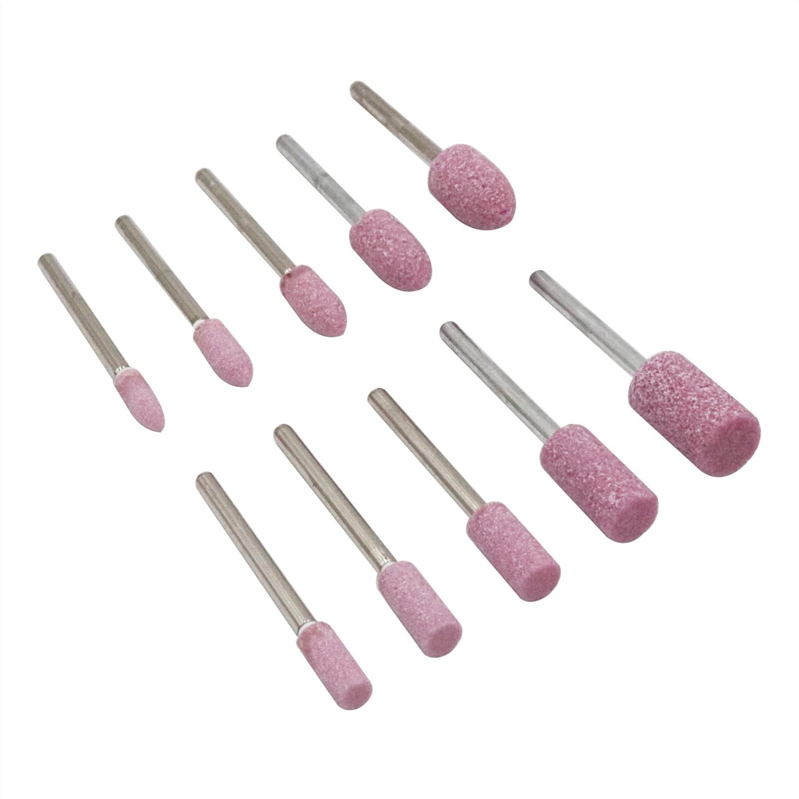 Schmuck-Poliermaschine Schleifsteine Schleifscheiben Bits Set Kegel Polieren Zubehör Anbindung for Dremel Rotary Tools 3mm Schaft 100 Stück mit stabilen ohne Vibration von MERHOVO