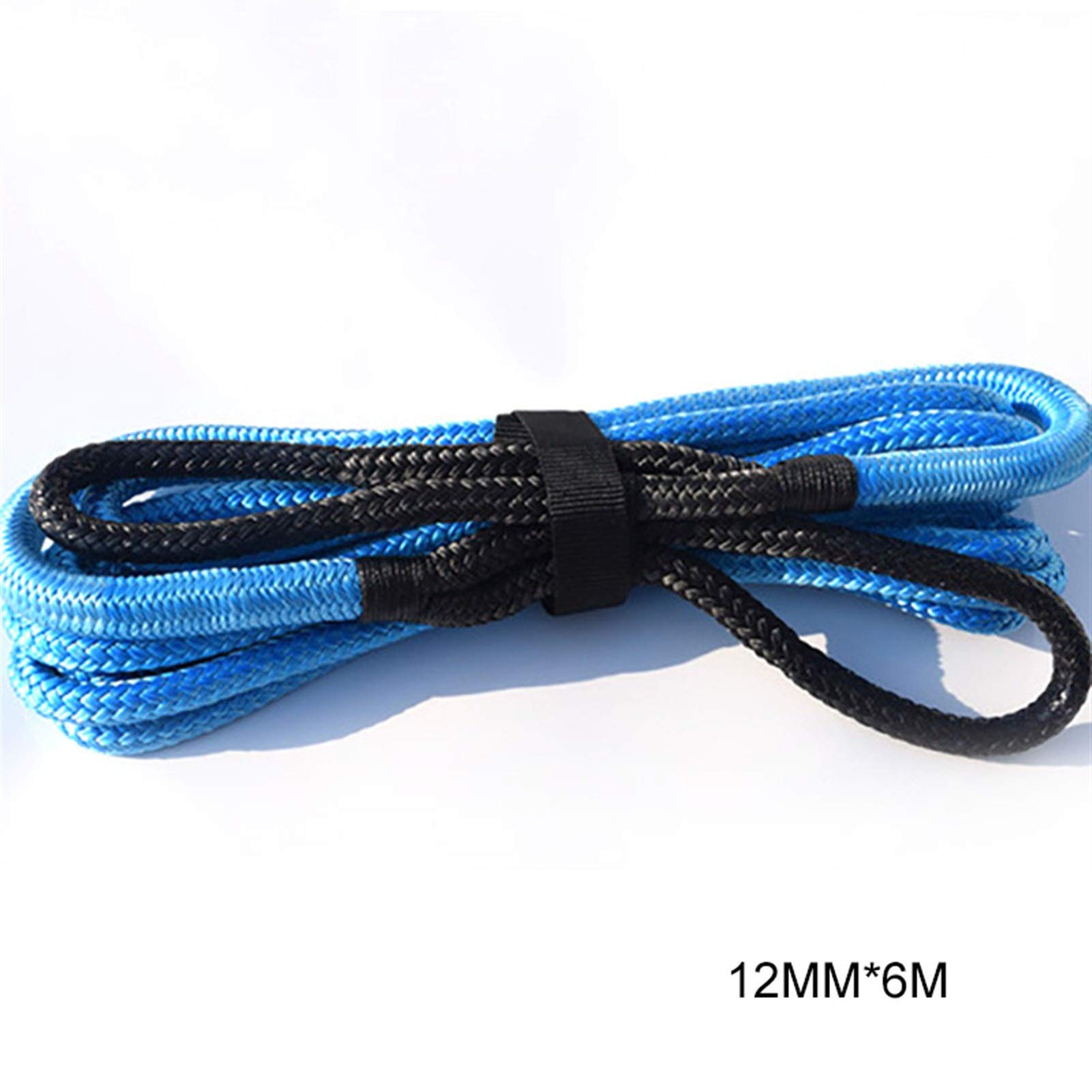 Windenkabel 3/4 "* 20ft kinetisches Seil, 19mm * 6m Energieseil, doppelt geflochtenes Erholungsseil, Abschleppseile Großartiges Aussehen und Kompatibilität(Blue 12mm 6m) von MERHOVO