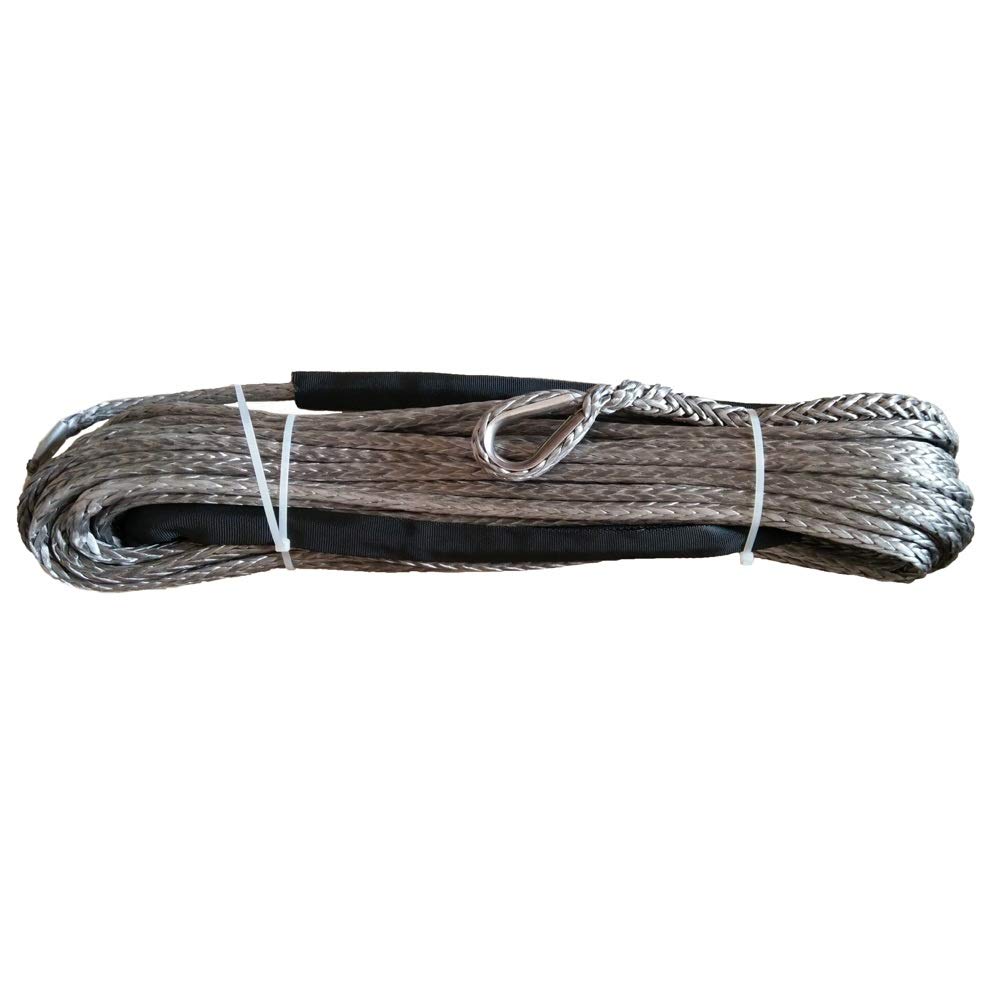 Windenkabel 6 Stück 10mm x 30m Synthetische Windelinie Kabelseil mit Mantelseil Großartiges Aussehen und Kompatibilität(Grey) von MERHOVO