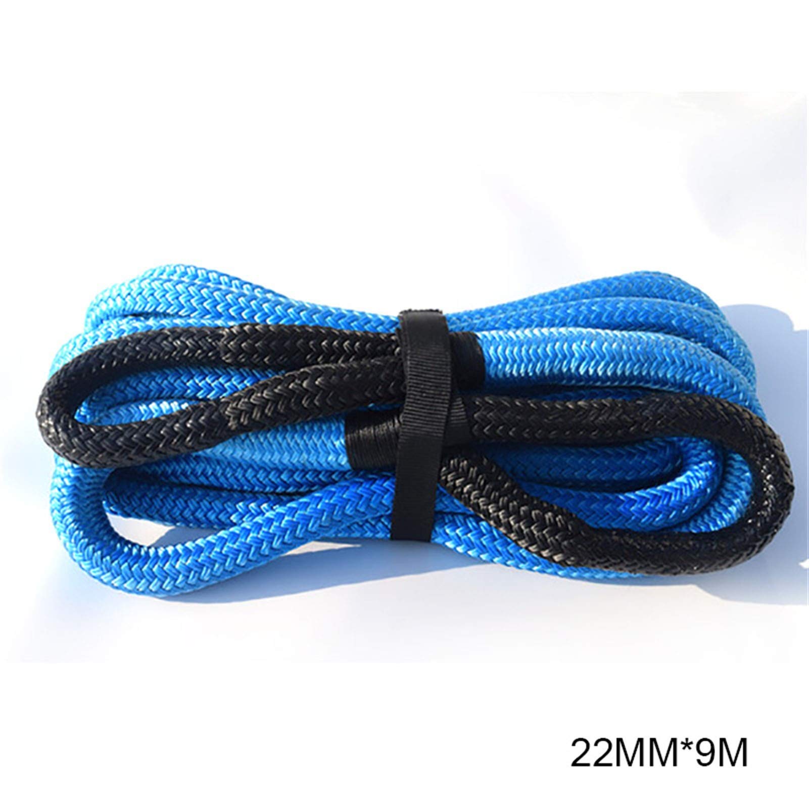 Windenkabel Kinetisches Seil, Rückgewinnungsseil, doppelt geflochtenes Nylon-Energieseil Großartiges Aussehen und Kompatibilität(22mm 9m blue) von MERHOVO