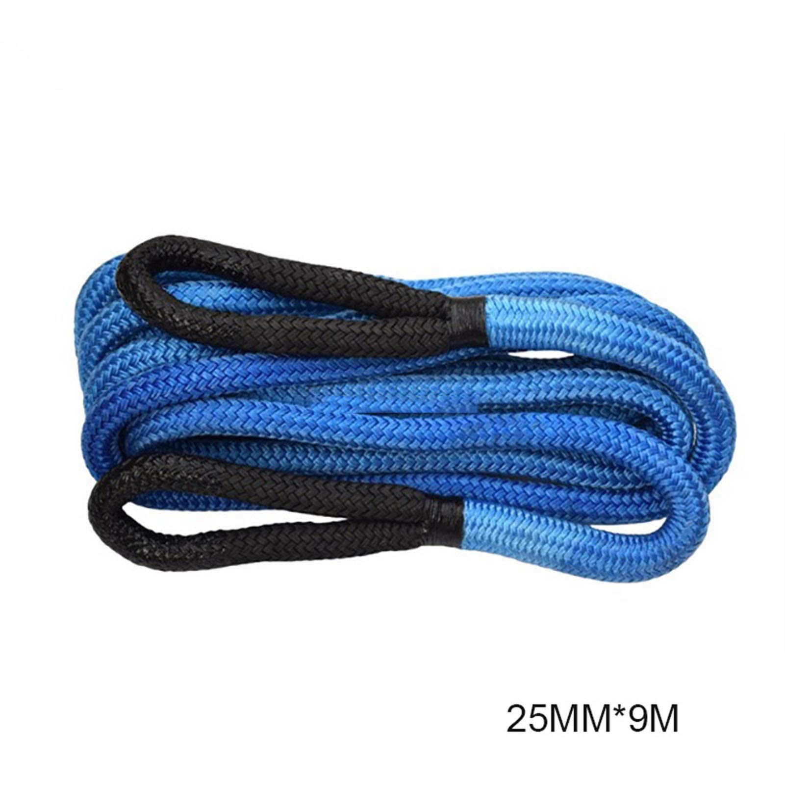 Windenkabel Kinetisches Seil, Rückgewinnungsseil, doppelt geflochtenes Nylon-Energieseil Großartiges Aussehen und Kompatibilität(25mm 9m blue) von MERHOVO