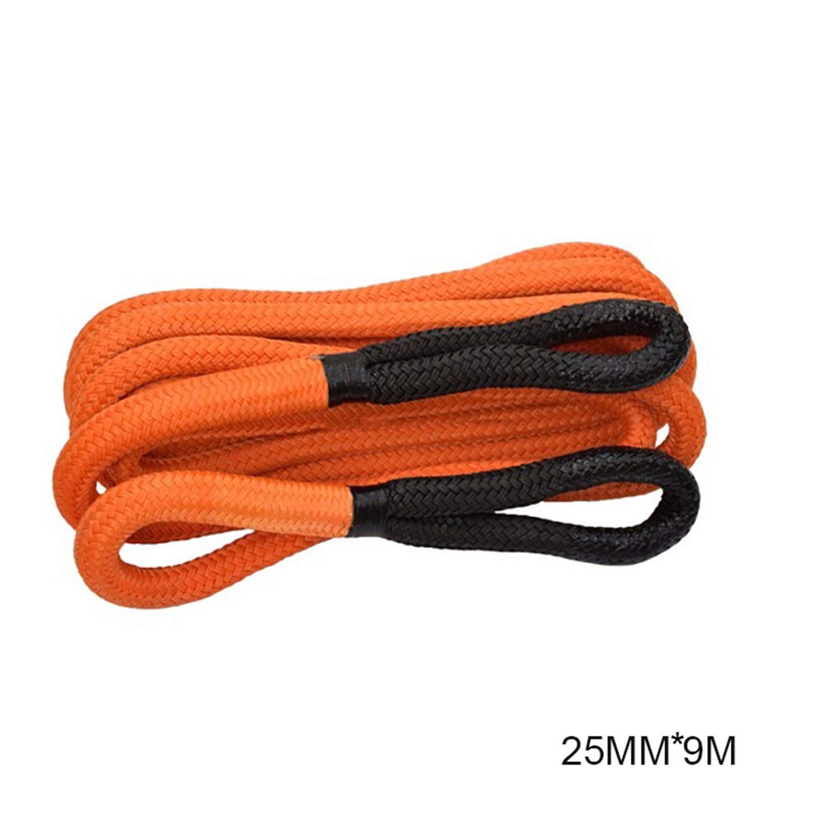 Windenkabel Kinetisches Seil, Rückgewinnungsseil, doppelt geflochtenes Nylon-Energieseil Großartiges Aussehen und Kompatibilität(25mm 9m orange) von MERHOVO