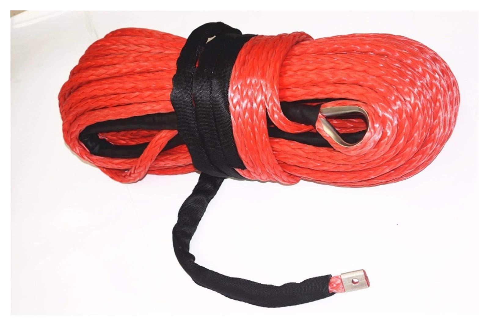 Windenkabel Rot 16mm * 28m Synthetisches Windenseil, ATV-Windekabel, Off-Straßenseil for Windezubehör, 4x4 Off-Road-Kabel Großartiges Aussehen und Kompatibilität von MERHOVO