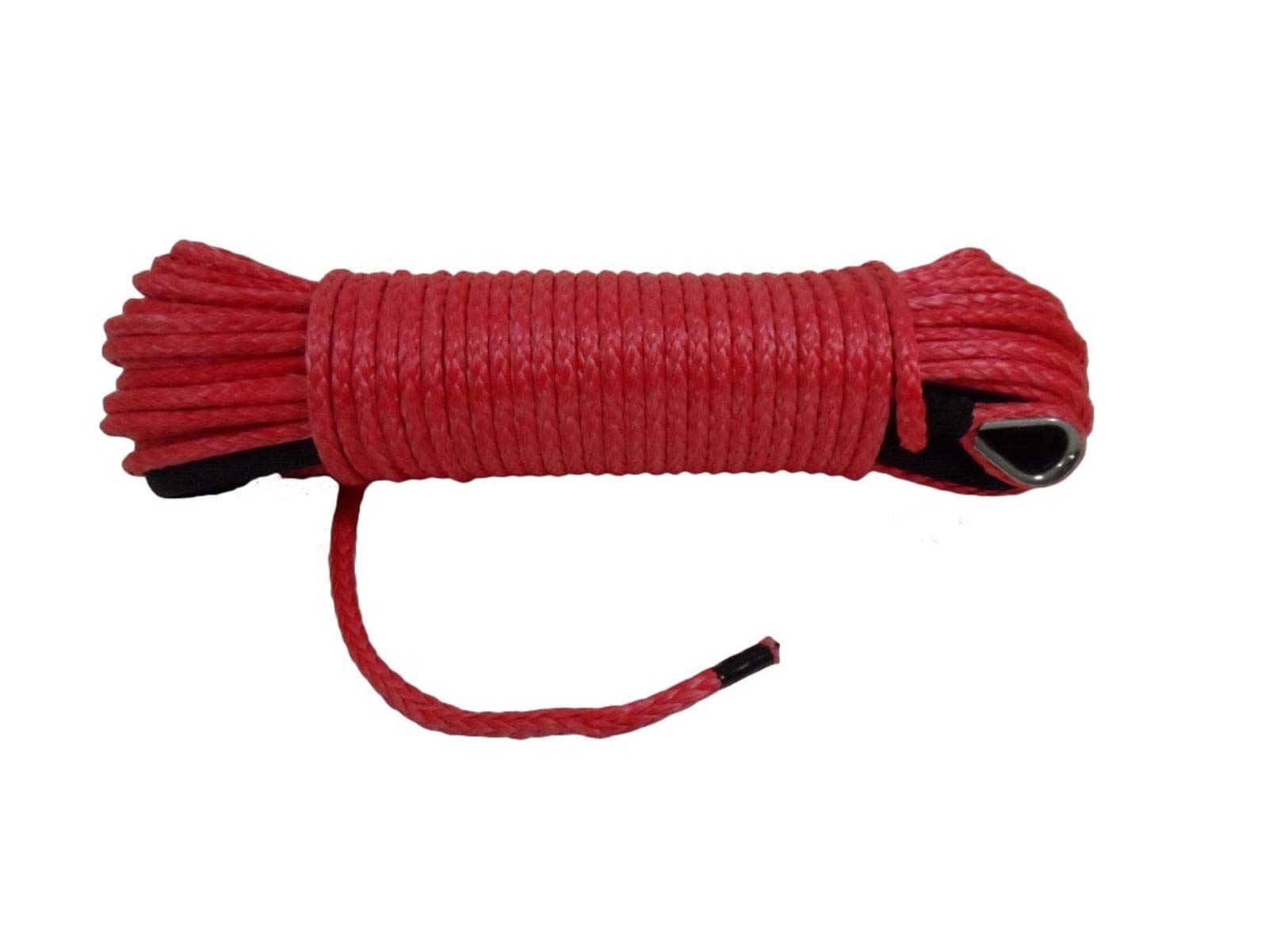 Windenkabel Rot 6mm * 15m Synthetisches Seil, Off Road Seil, ATV Winch Line, Bootswinde Seil 6mm, Winklabel Großartiges Aussehen und Kompatibilität von MERHOVO