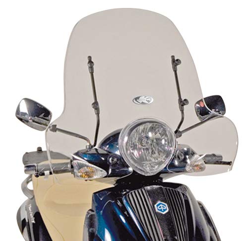 Bildschirm für Piaggio Beverly 500 2003 2004 2005 2006 2007 Kappa Farbe transparent Originalgröße von MES