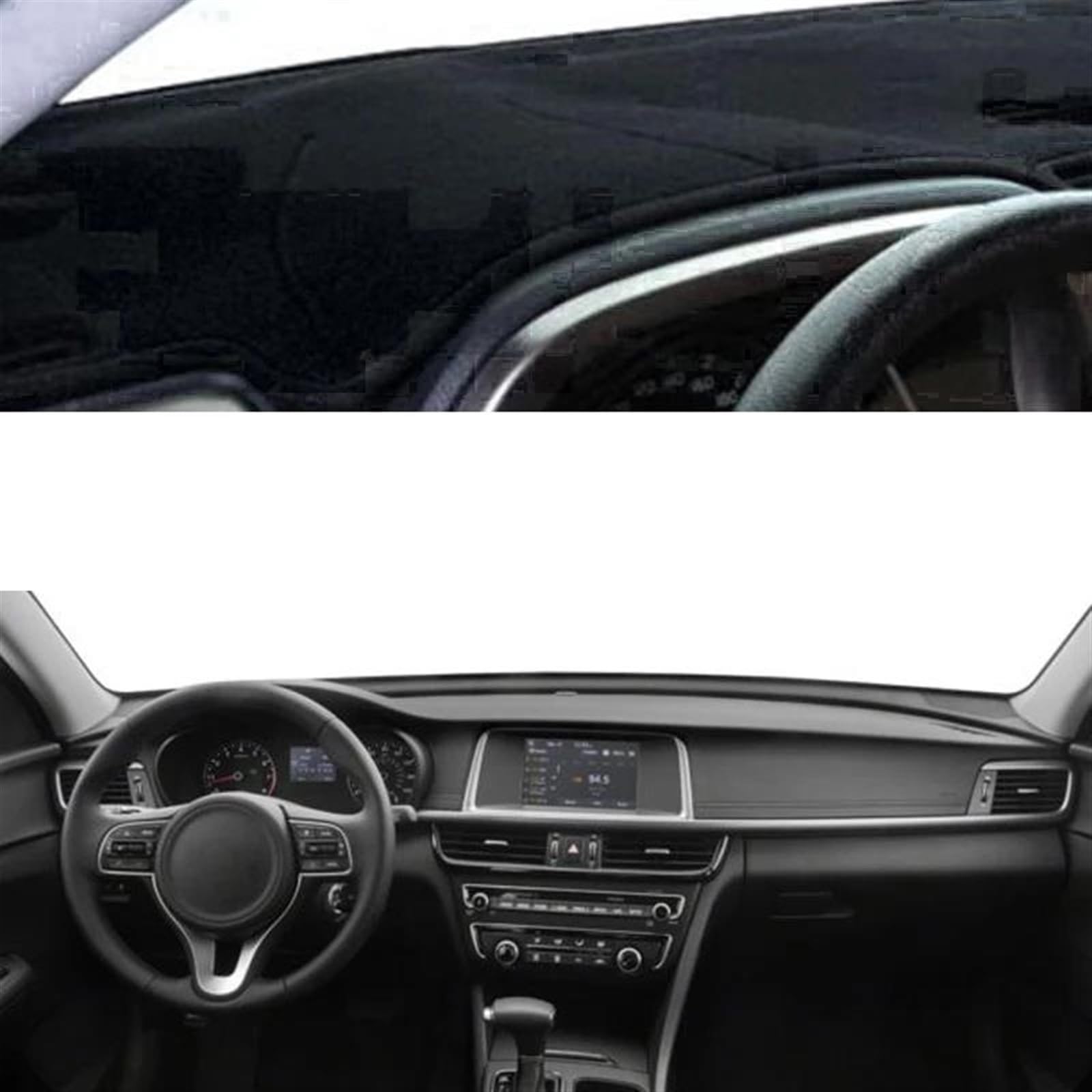 Armaturenbrett Teppich Auto Innere Dashboard Abdeckung Für KIA Für Optima JF Für K5 JF 2016 2017 2018 2019 2020 Dash Matte Teppich(Black LHD) von MESKEL