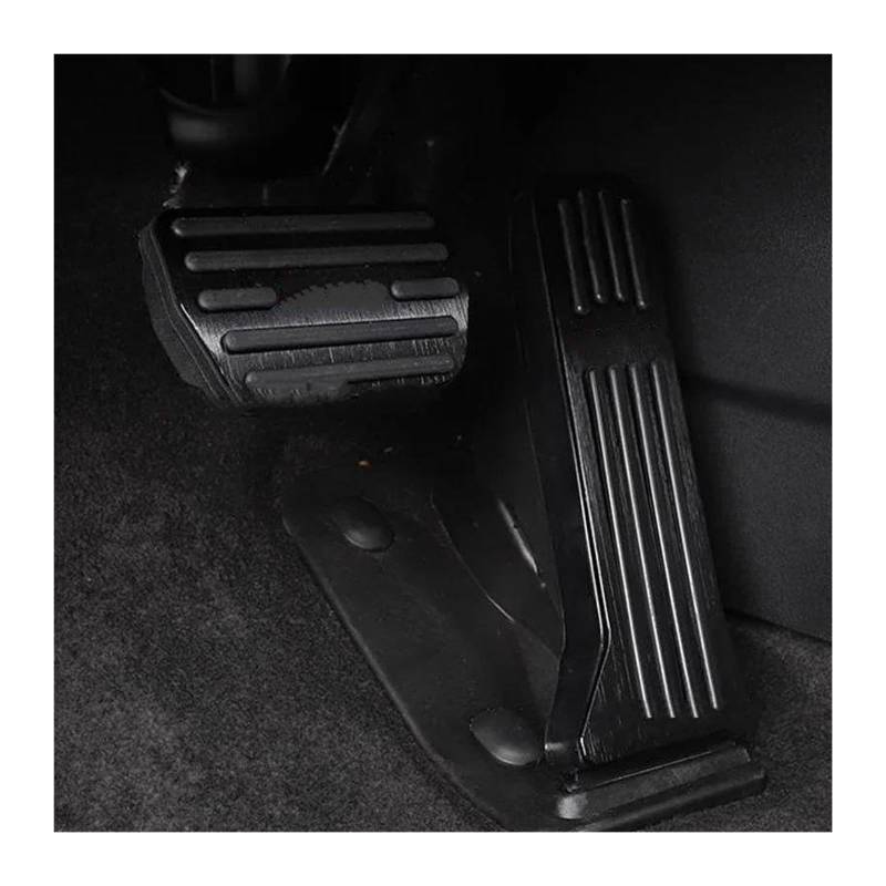 Für Changan Für UNI-K Für UNIK Für UNI K 2020 2021 2022 2023 2024 Autofußpedale Gasbremse Edelstahl Restfoot Pedal Pad Bremse Pedalkappen(2 piece black) von MESKEL