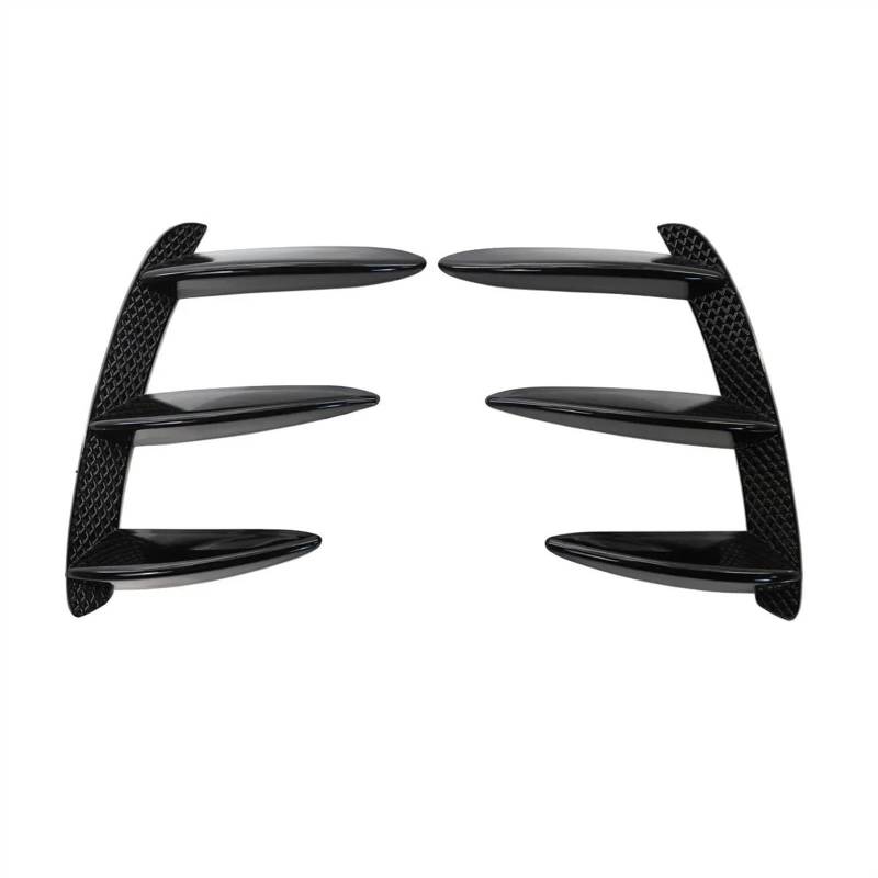 Heckspoilerflügel 1 Paar Auto Schwarz Carbon Muster Hinten Stoßstange Splitter Spoiler Canard Für Benz W176 A200 A250 A260 A45 Für AMG Auto Heckflügel(Schwarz) von MESKEL