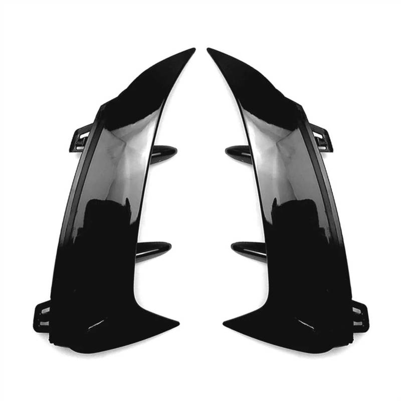 Heckspoilerflügel 2Pcs Für Benz Für A-klasse V177 A200 A220 A35 Für AMG 2018 2019 2020 2021 2022 Auto Hinten Stoßstange Splitter Spoiler Air Vent Auto Heckflügel(Glossy Black) von MESKEL