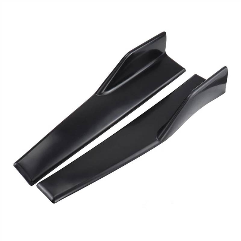 Heckspoilerflügel 45 cm Seitenschweller Für Mitsubishi Für Lancer Für EVO 2008–2013 2014 2015 2016 2017 10 Winglet-Diffusor-Verlängerungskörper-Set Auto Heckflügel(Schwarz) von MESKEL