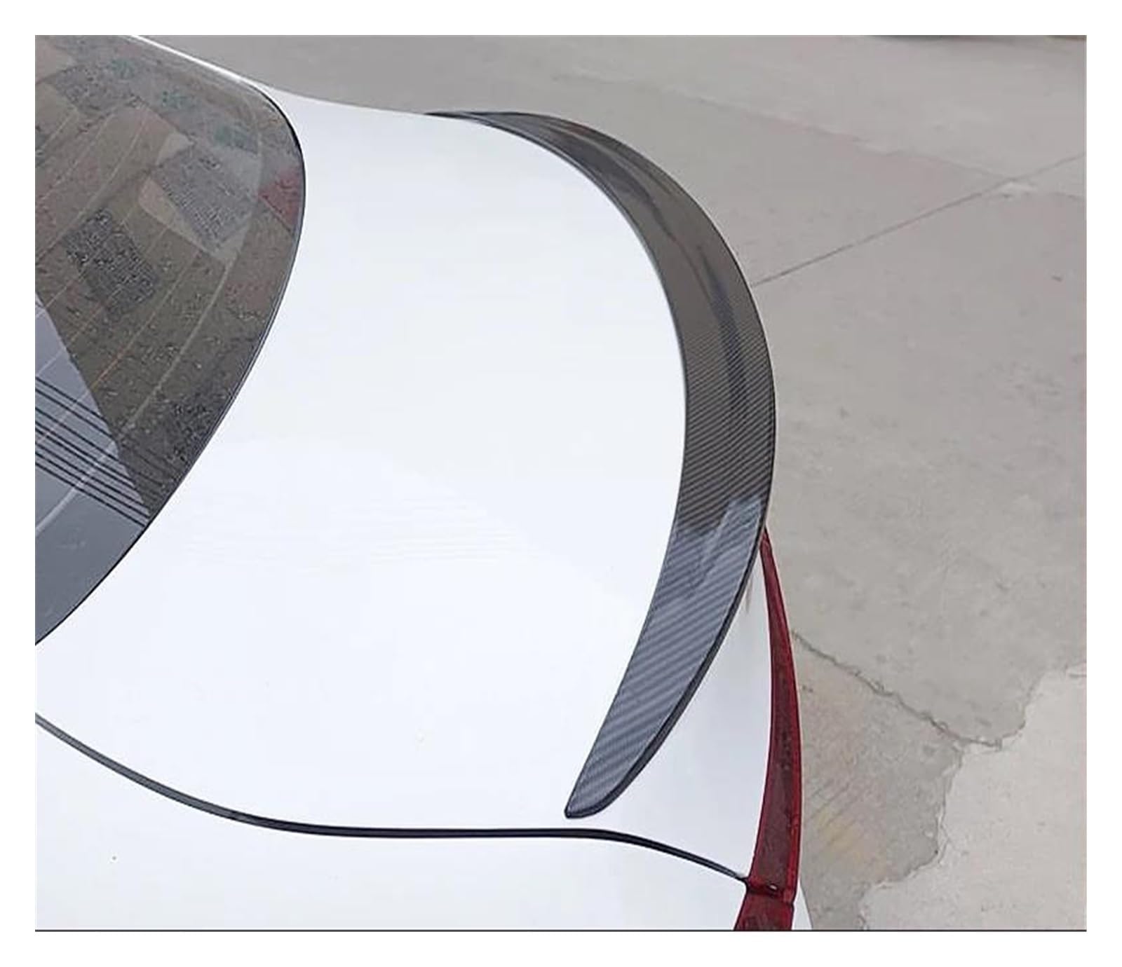 Heckspoilerflügel Für Kia K3 Für Cerato Für Forte Für Sport Für GT 2019 2020 2021 Hinten Stamm Deckel Boot Ducktail Lip Auto Spoiler Flügel Auto Heckflügel(Carbon Printing) von MESKEL