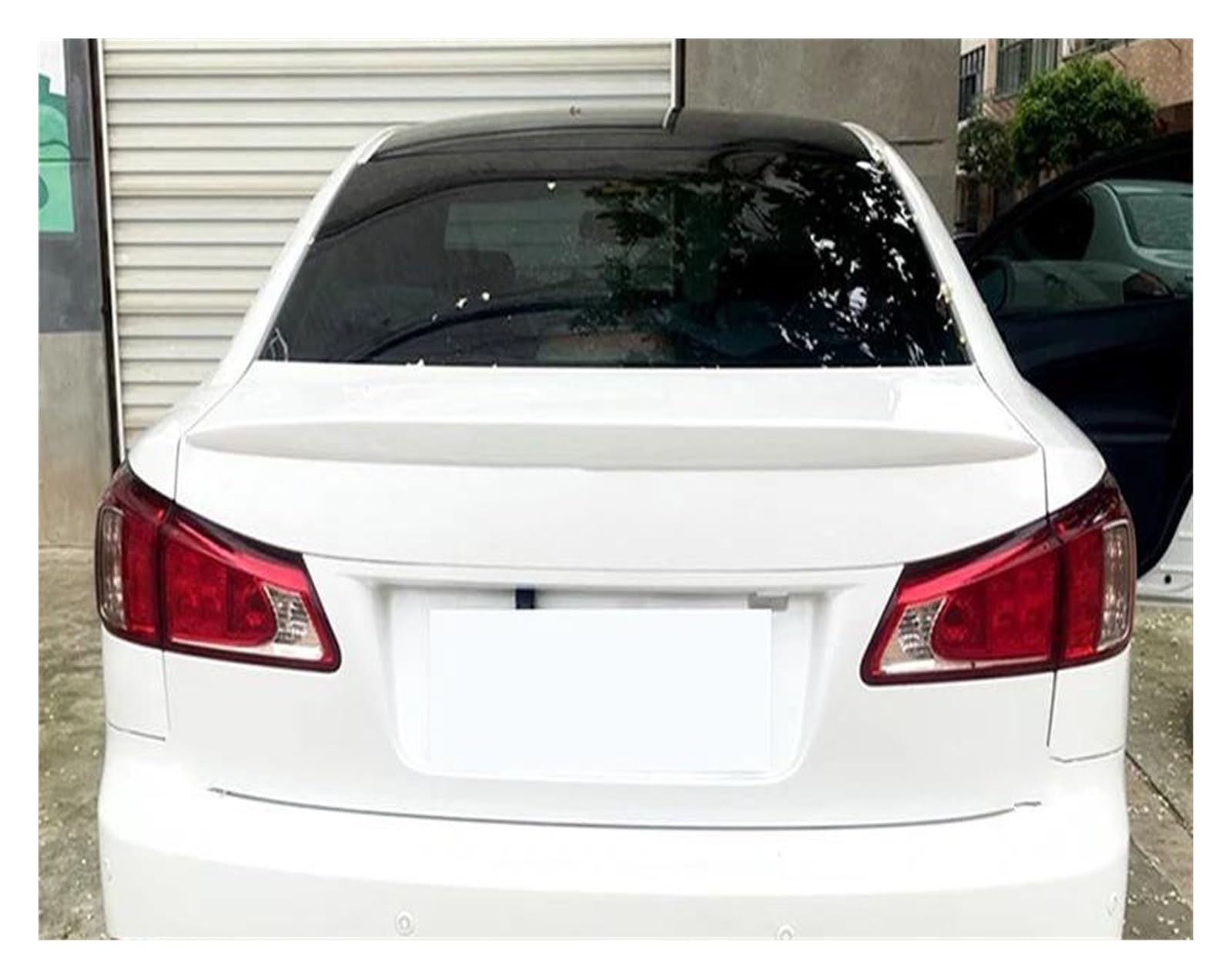 Heckspoilerflügel Für Lexus IS250 IS300 IS350 2006 2007 2008 2009 2010 2011 Auto Hinten Stamm Deckel Spoiler Flügel Außen Zubehör Teile Auto Heckflügel(Weiß) von MESKEL