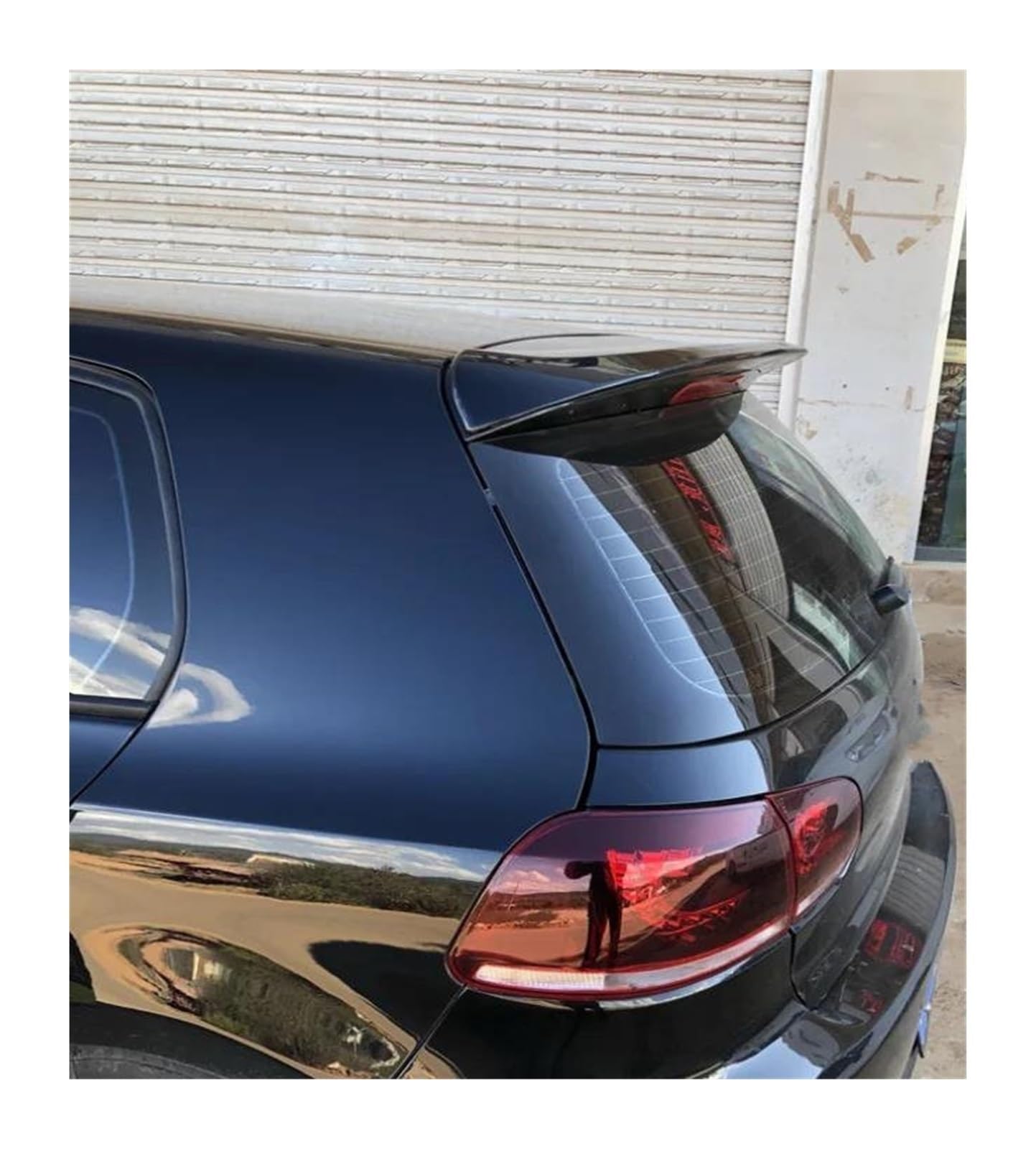 Heckspoilerflügel Für VW Für Golf 6 2010 2011 2012 2013 Auto Heckflügel Primer Farbe Spoiler Auto Heckflügel(Schwarz) von MESKEL