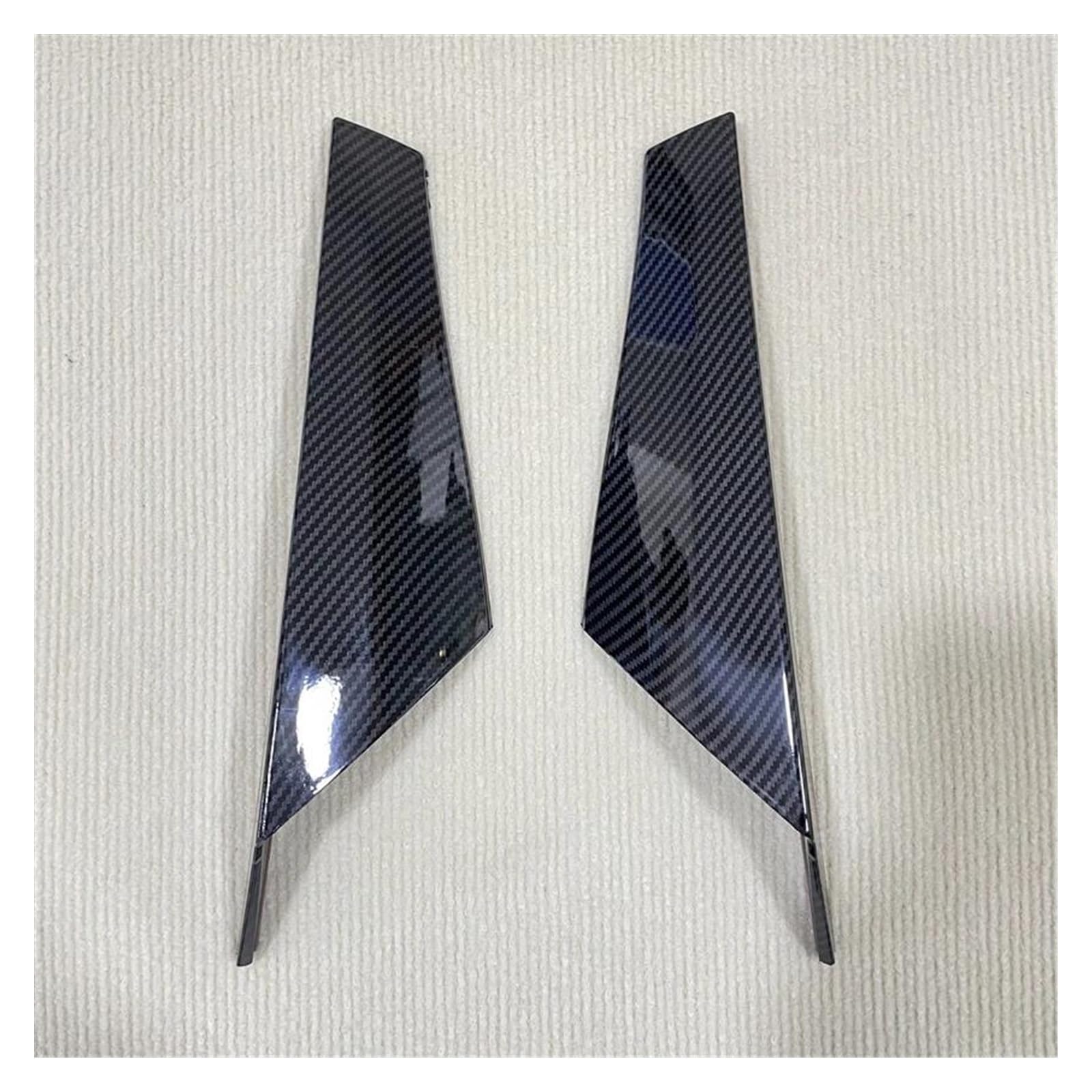 Heckspoilerflügel Für VW Für Golf 8 MK8 MK VIII 2020 2021 2022 2023 Hinten Fenster Trim Seite Spoiler Flügel Stamm Splitter Abdeckung Lip Auto Heckflügel(Carbon Look) von MESKEL