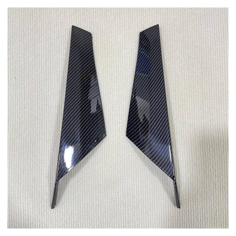 Heckspoilerflügel Für VW Für Golf 8 MK8 MK VIII 2020 2021 2022 2023 Hinten Fenster Trim Seite Spoiler Flügel Stamm Splitter Abdeckung Lip Auto Heckflügel(Carbon Look) von MESKEL