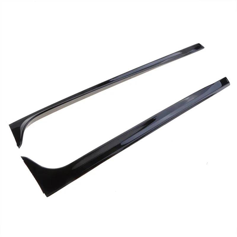 Heckspoilerflügel Für VW Für Polo Mk5 6R 6C 2009 2010 2011 2012 2013 2014 2015 2016 2017 Hinten Fenster Seite Spoiler Flossen Moulding Streifen Auto Heckflügel(Glossy Black) von MESKEL