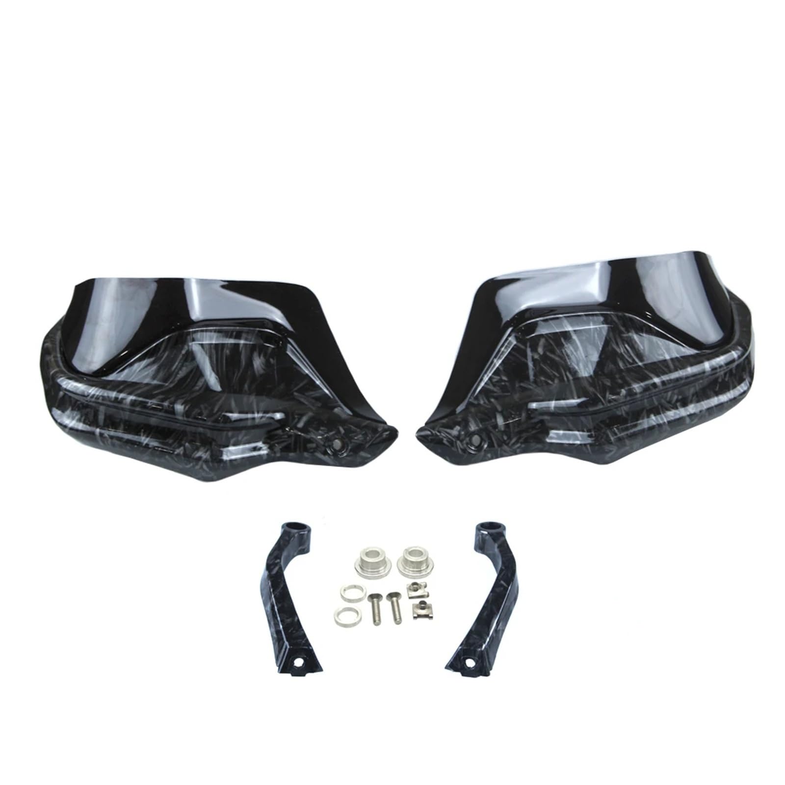 Lenker Griffschutz Schild Für VOGE DS525X Für Valico 525 Für 525DSX 2023-2024 Motorrad Hand Guard Protector Lenker Handprotektoren Schild Motorrad Handschutz(Carbon Look-Black) von MESKEL