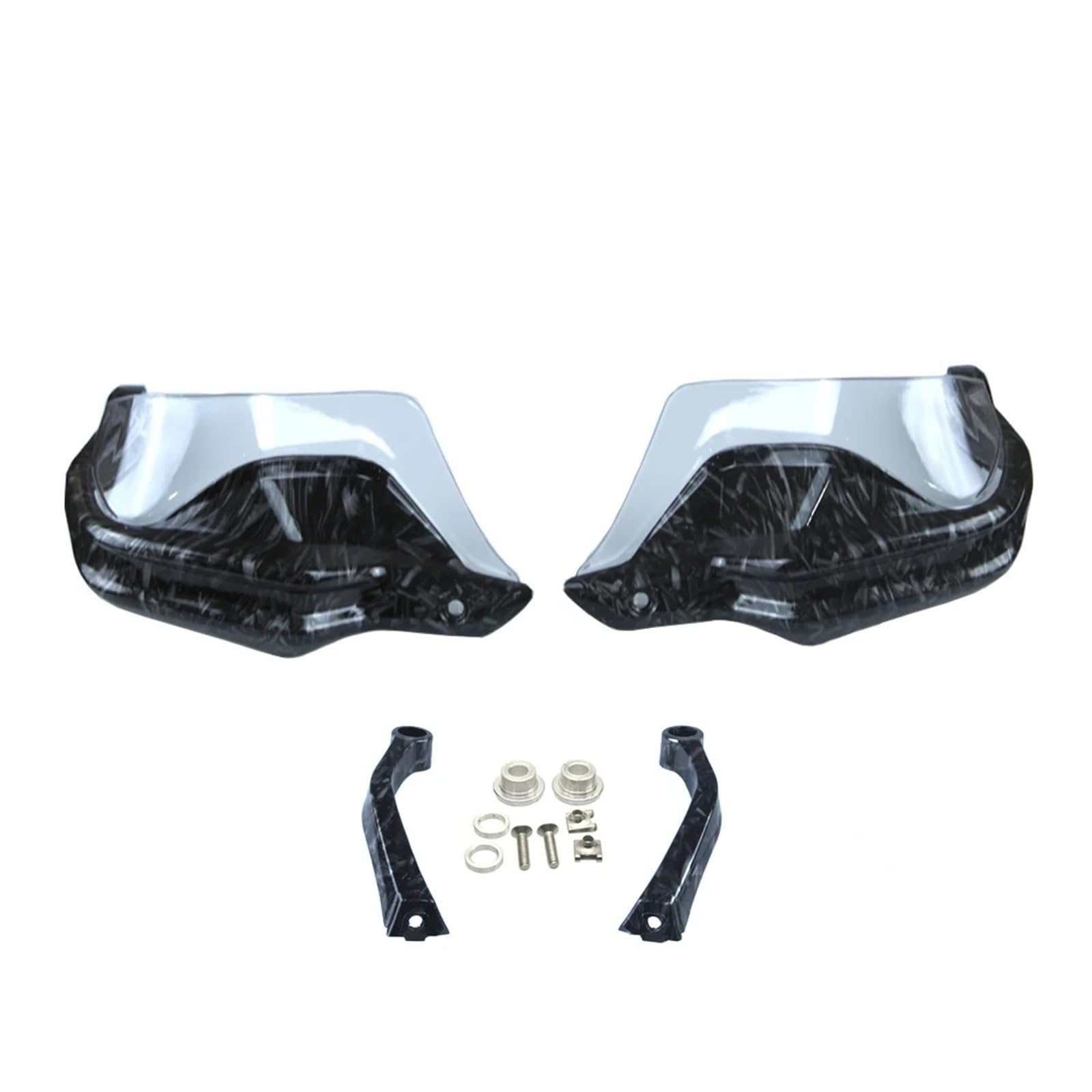 Lenker Griffschutz Schild Für VOGE DS525X Für Valico 525 Für 525DSX 2023-2024 Motorrad Hand Guard Protector Lenker Handprotektoren Schild Motorrad Handschutz(Carbon Look-White) von MESKEL