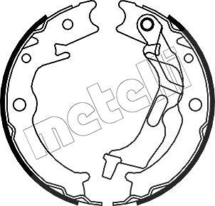 Metelli Bremsbackensatz, Feststellbremse [Hersteller-Nr. 53-0052] für Chevrolet, Gm Korea von METELLI
