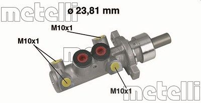 Metelli Hauptbremszylinder [Hersteller-Nr. 05-0361] für Citroën, Peugeot von METELLI