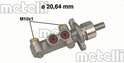 Metelli Hauptbremszylinder [Hersteller-Nr. 05-0396] für Opel, Subaru, Suzuki, Vauxhall von METELLI