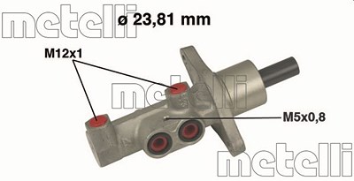 Metelli Hauptbremszylinder [Hersteller-Nr. 05-0475] für Volvo, Ford von METELLI