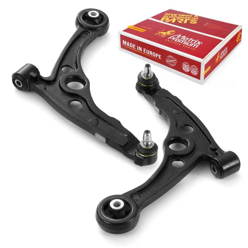 Metrix Premium Querlenker vorne links & rechts unten und Kugelgelenk Montage RK622860 & RK622861 passend für Fiat 500 2012–2019 von METRIX PREMIUM CHASSIS PARTS