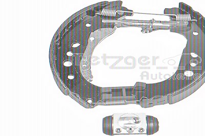 Metzger Bremsbackensatz [Hersteller-Nr. KV9606] für Renault, Smart von METZGER