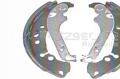 Metzger Bremsbackensatz Trommelbremse [Hersteller-Nr. MG162] für Ford von METZGER