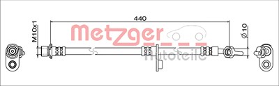 Metzger Bremsschlauch [Hersteller-Nr. 4111649] für Toyota von METZGER