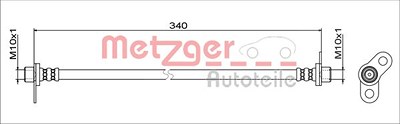 Metzger Bremsschlauch [Hersteller-Nr. 4111744] für Mitsubishi von METZGER