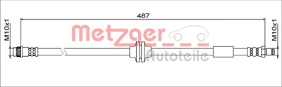 Metzger Bremsschlauch [Hersteller-Nr. 4111792] für Renault, Smart von METZGER