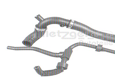 Metzger Kühlerschlauch [Hersteller-Nr. 2420903] für Audi, Seat, Skoda, VW von METZGER