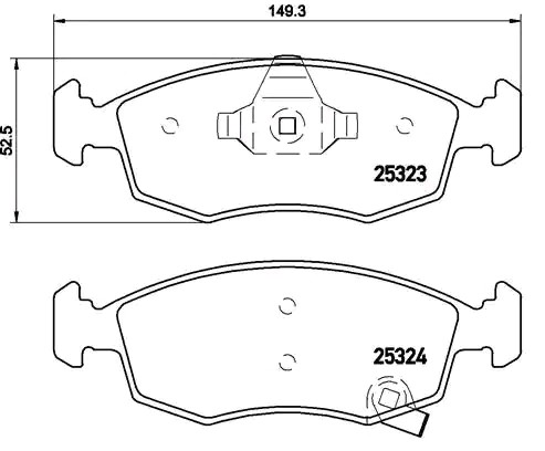 METZGER Bremsbelagsatz FIAT,CHRYSLER,LANCIA 1170822 77368668,77368831,77365927 77365945,77366378,68102483AA,77366212,77366274 von METZGER