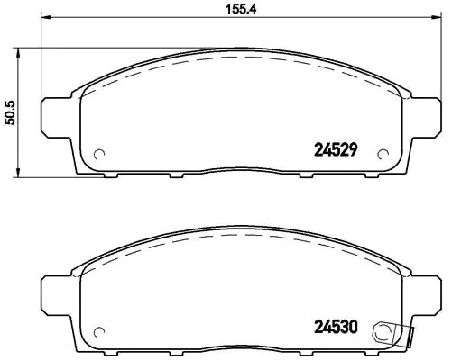 METZGER Bremsbelagsatz FIAT,NISSAN,MITSUBISHI 1170820 4605A284,MZ690356,D1060JX50B 4605A198 von METZGER